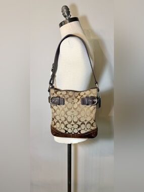 Vintage Y2K Coach Signature Soho Slim Duffle shoulder bag